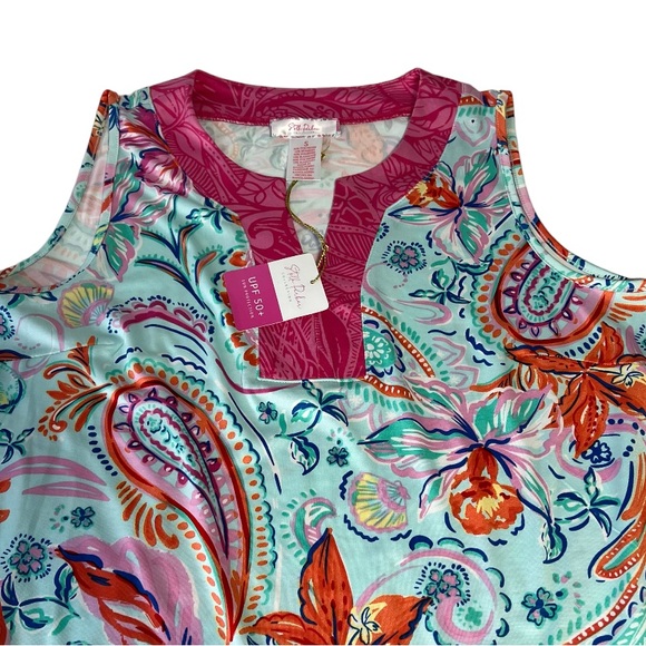 Stella Parker Women's Sleeveless UPF 50 Dress Notch Neck Sun Protection Size S - Picture 3 of 7